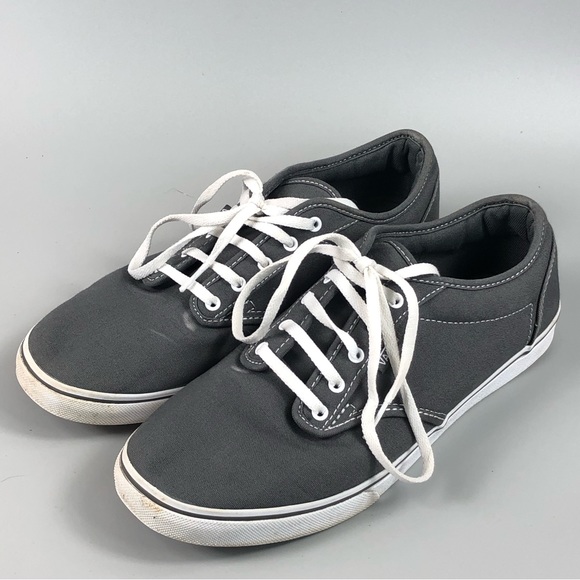 Vans Women’s Low Top Gray Sneakers Size 10 - Picture 7 of 12